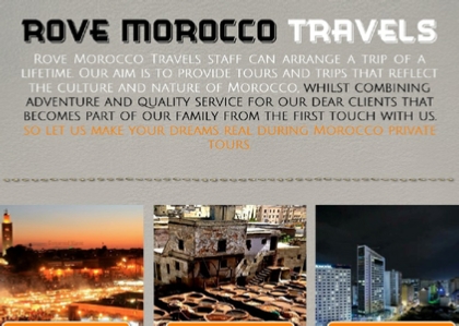 Morocco private tours flyer,leaflet Marrakech Morocco private tours flyer,leaflet Marrakech