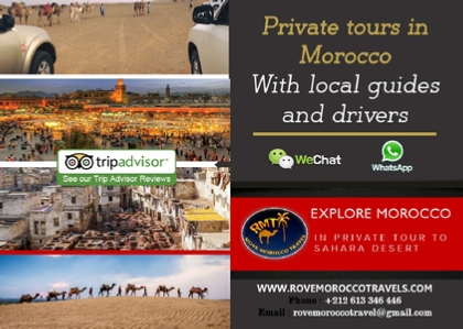 Morocco private tours flyer,leaflet Marrakech Morocco private tours flyer,leaflet Marrakech